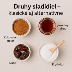druhy sladidiel